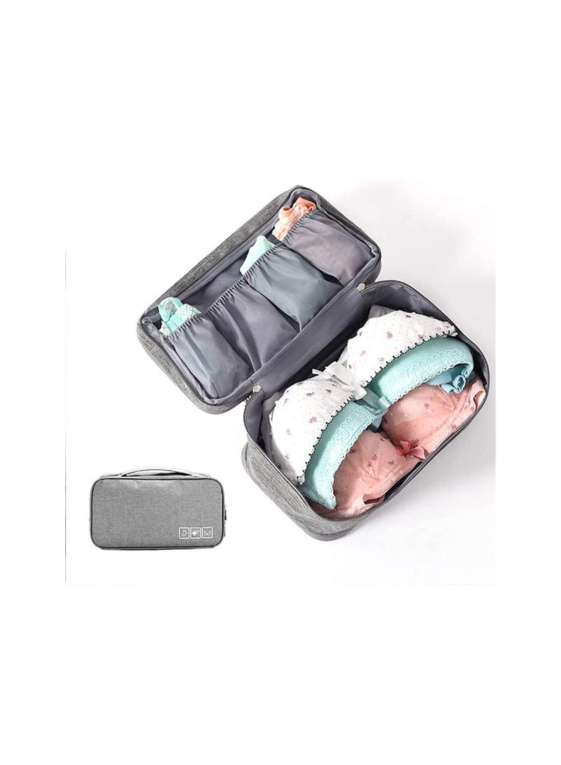 DeloPik Travel Underwear Organizer,Portable Underwear Storage Bag Bra/Socks/Cosmetic Accessories Storage Box Suitable For Men and Women  - Image 4