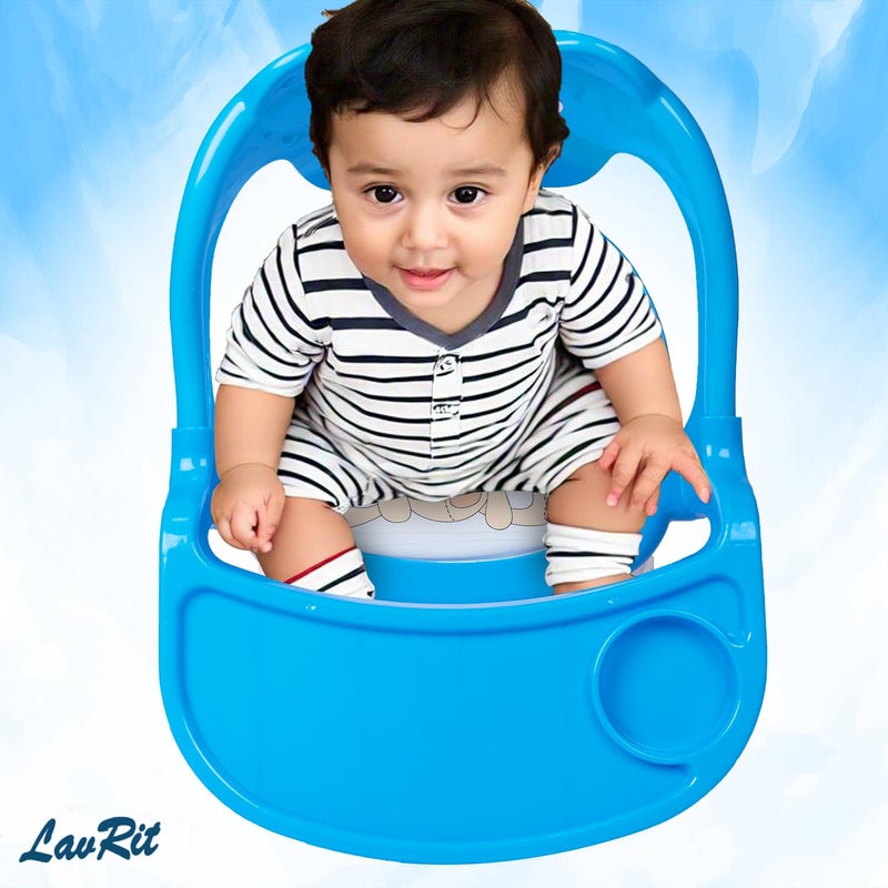 LavRit Plastic Baby Feeding Chair, with Tray Chair/Booster Plastic Chair for Kids/Feeding Chair for Kids,Portable Eating/Safe Chair(1-3 Years)/Upto 20 Kgs - Image 4