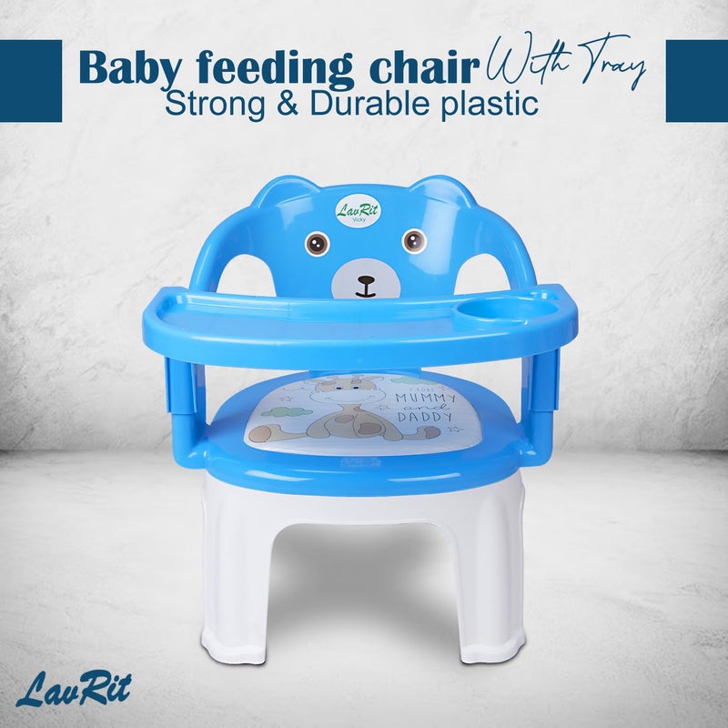 LavRit Plastic Baby Feeding Chair, with Tray Chair/Booster Plastic Chair for Kids/Feeding Chair for Kids,Portable Eating/Safe Chair(1-3 Years)/Upto 20 Kgs - Image 5