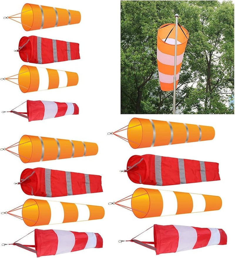 علم الرياح العاكس مع حزام مقاس M 60 80 100 سم حقيبة اتجاه الرياح من قماش الأكسفورد - Image 3