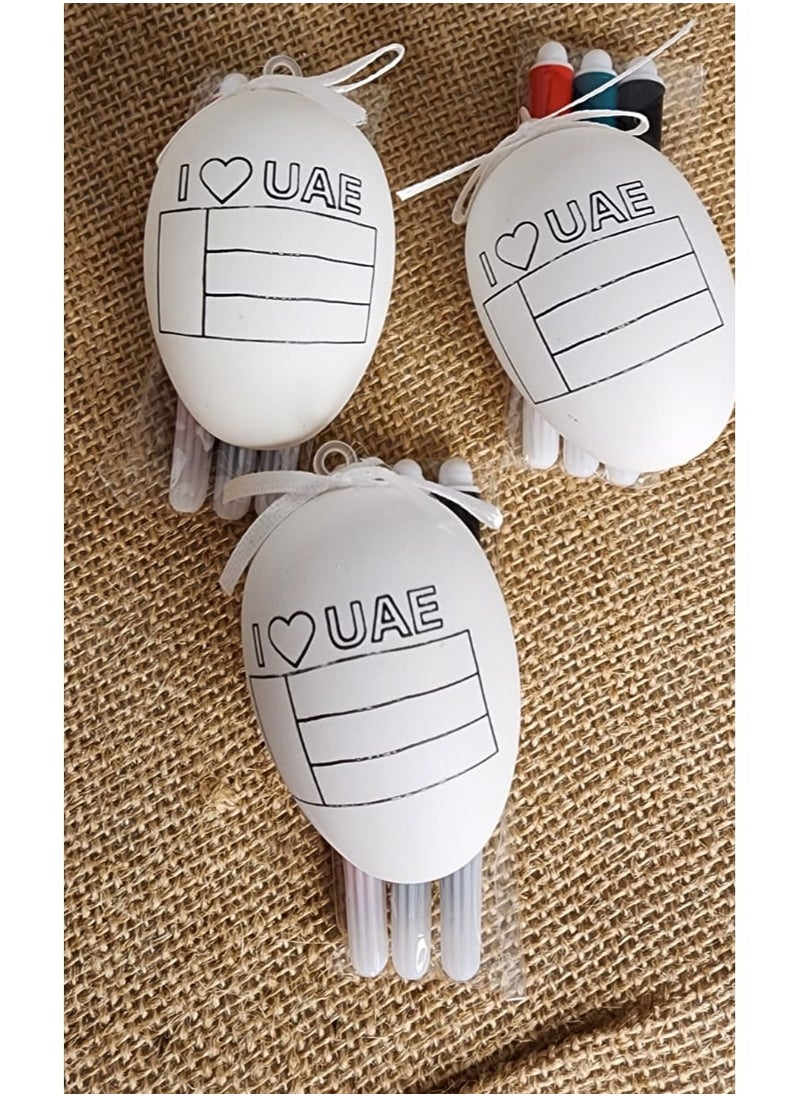 Passion District Painting children egg for diy painting-set of 3  - Image 3