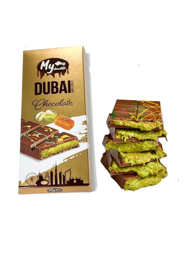 Aghadeer Dubai Chocolate - Kunafa & Pistachio 100g - Image 2