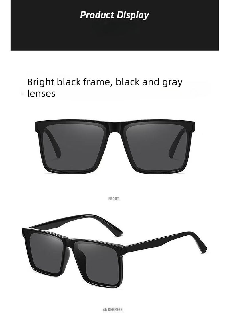 Akali TR90 Polarized sunglasses HD Polarized Lens 100% UV400 Protection Stylish Design for Men/Women Black  - Image 3