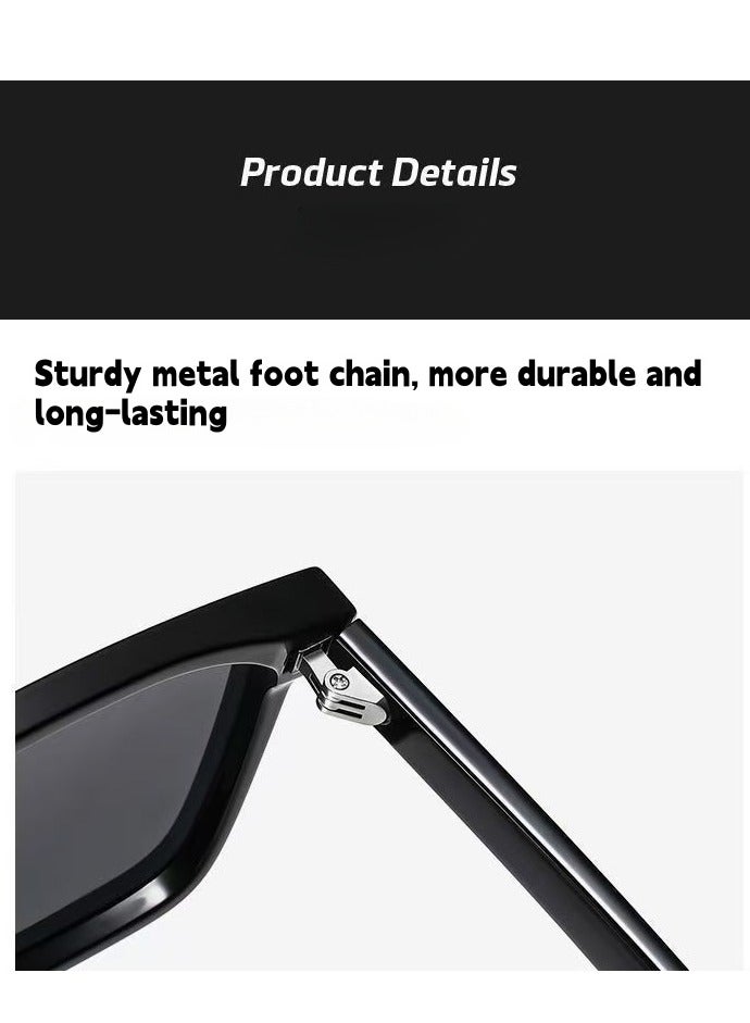 Akali TR90 Polarized sunglasses HD Polarized Lens 100% UV400 Protection Stylish Design for Men/Women Black  - Image 4