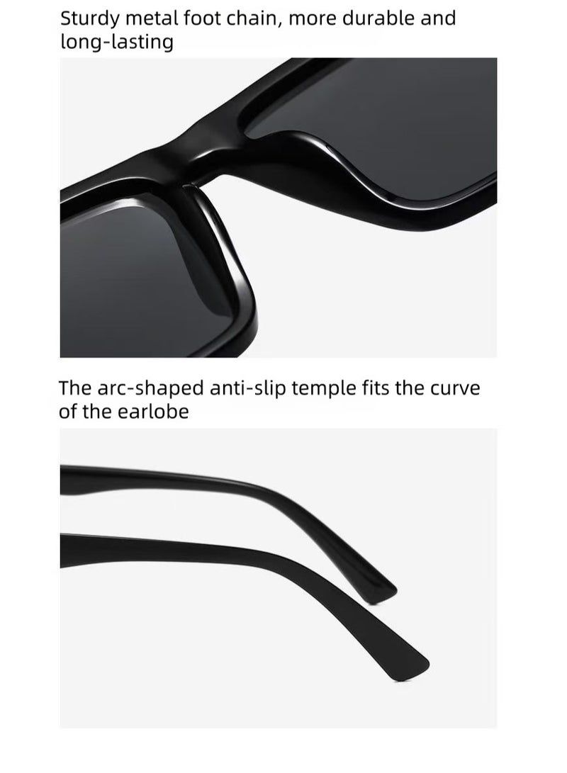 Akali TR90 Polarized sunglasses HD Polarized Lens 100% UV400 Protection Stylish Design for Men/Women Black  - Image 5
