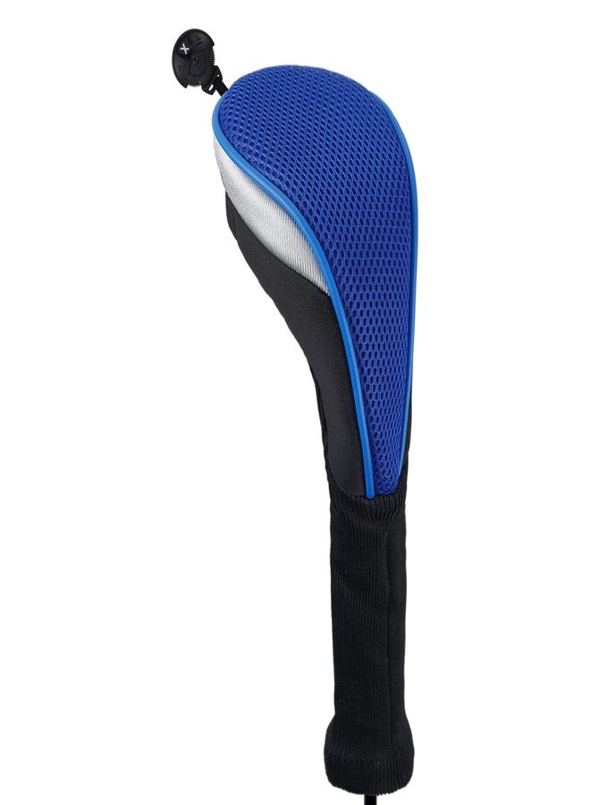 Andux 4pcs/Pack Long Neck Golf Hybrid Club Head Covers CTMT-02 Blue - Image 3