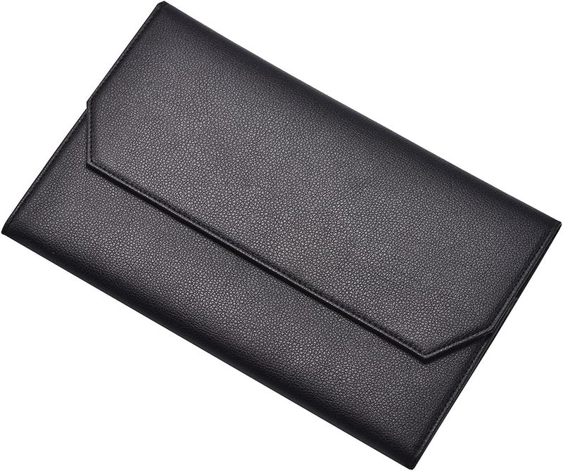 erofa 12 Black Fountain Pen Case PU Leather Organiser Bag Portfolio - Image 2