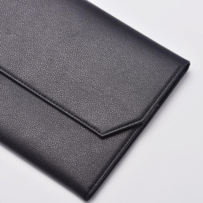 erofa 12 Black Fountain Pen Case PU Leather Organiser Bag Portfolio - Image 3