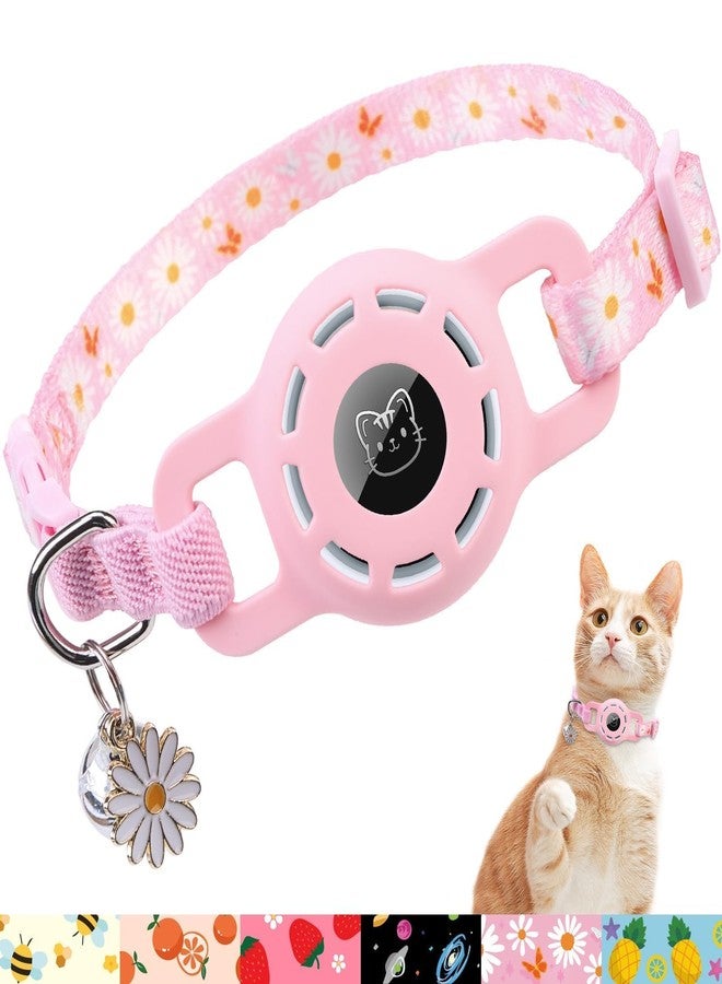 بينج بت طوق BINGPET AirTag للقطط مع أجراس، طوق مطاطي آمن مُطوّر للقطط مع حامل طوق AirTag، أطواق مضادة للضياع للقطط الإناث والذكور، أطواق مضادة للاختناق للقطط والجراء - Image 1