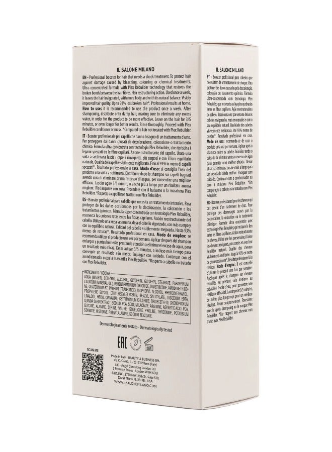 IL SALONE Plex Bond Rebuilder Booster Restructuring Serum For Very Damaged Hair 4X15Ml - Image 3