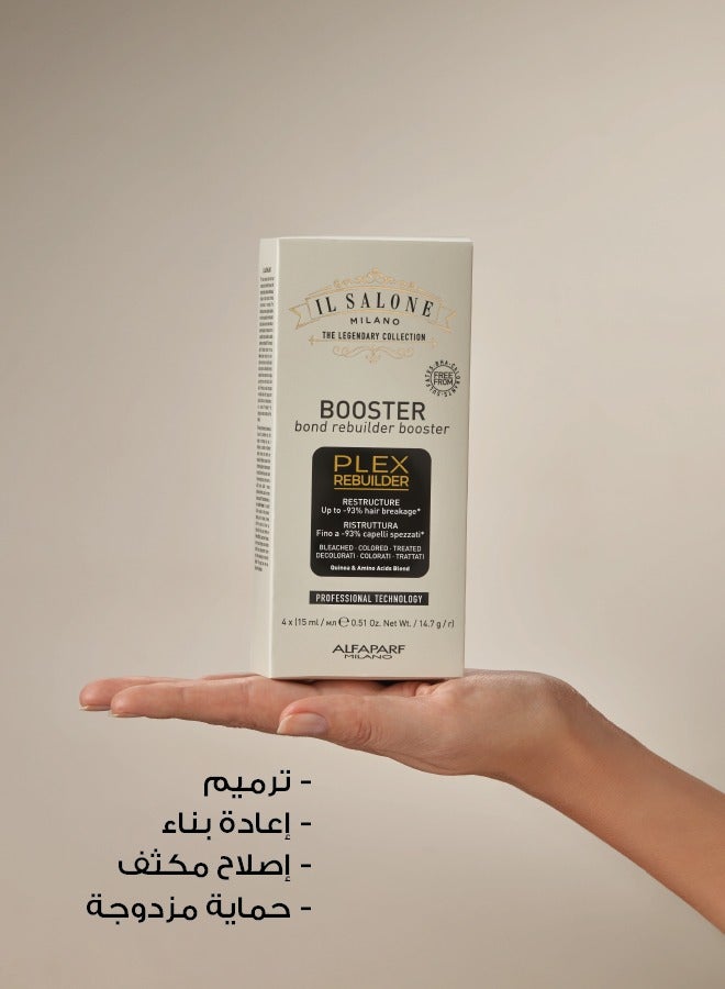 IL SALONE Plex Bond Rebuilder Booster Restructuring Serum For Very Damaged Hair 4X15Ml - Image 5