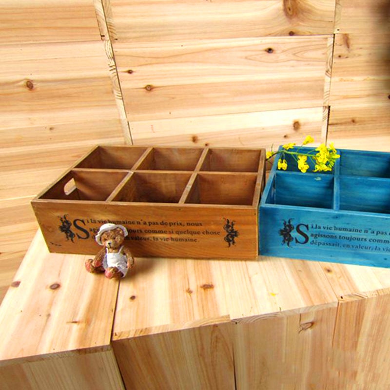 Retro Storage Box Vintage Window Display Box Props DIY Props - Image 4