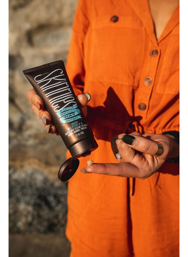 Skinnies Sungel New Formula SPF30 Eco Sunscreen, 3.4oz UVA UVB, Not Diluted With Water, Reef Safe, Vegan, Use Pea Size Blob - Image 5