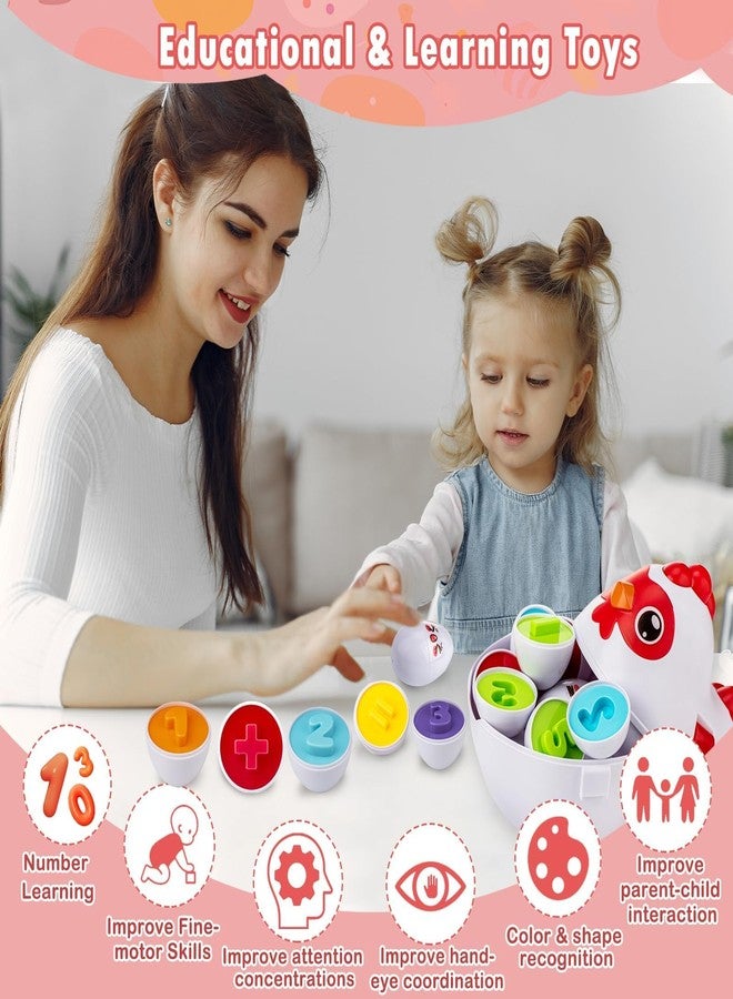 VROGTIK Easter Egg Matching Game - 24-Piece Educational Toddler Toys for Color & Shape Recognition | Easter Basket Stuffers for Kids - Image 3