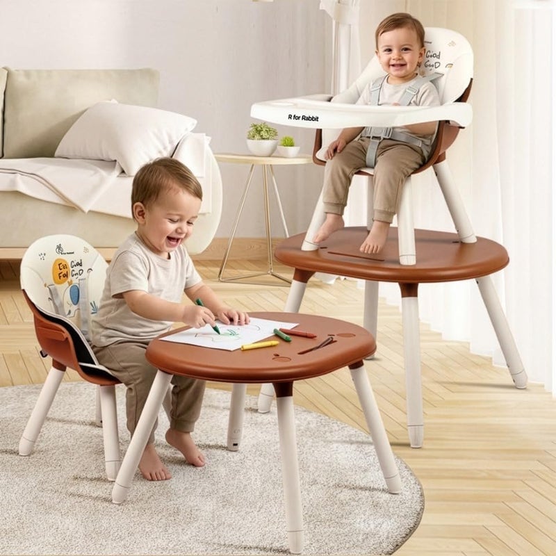 R for Rabbit Cherry Berry Tusky 3-in-1 Convertible High Chair for Kids - Image 1