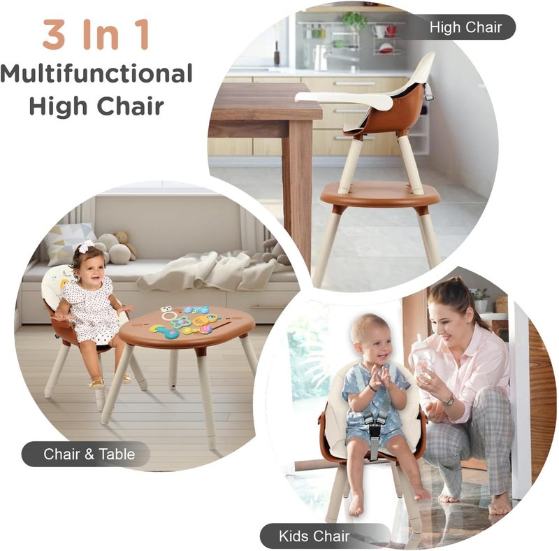 R for Rabbit Cherry Berry Tusky 3-in-1 Convertible High Chair for Kids - Image 2