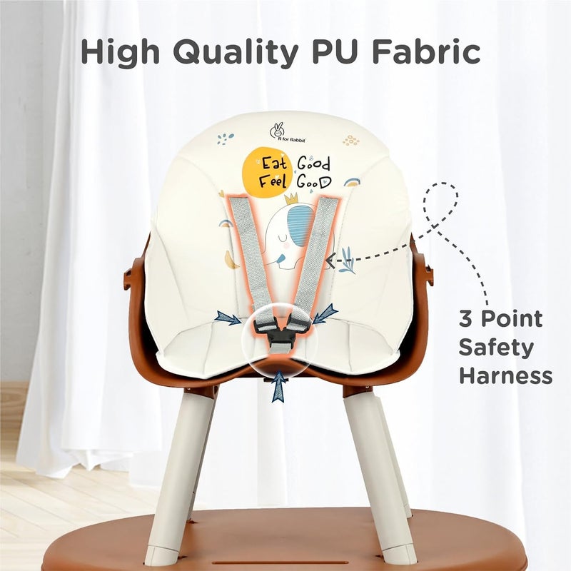 R for Rabbit Cherry Berry Tusky 3-in-1 Convertible High Chair for Kids - Image 5