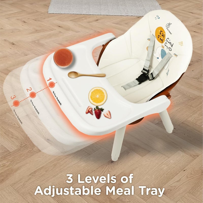 R for Rabbit Cherry Berry Tusky 3-in-1 Convertible High Chair for Kids - Image 4