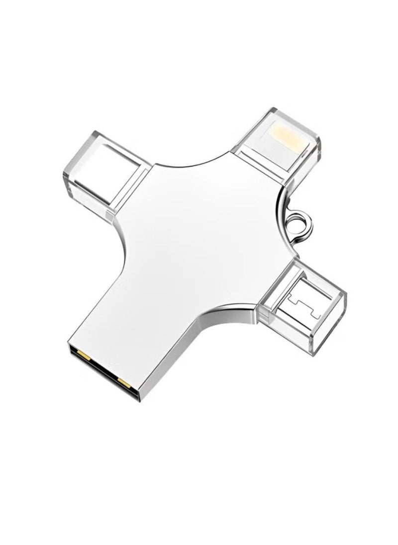 Generic 4in1 USB Available for iPhone android type c and laptop computer 64GB  - Image 1