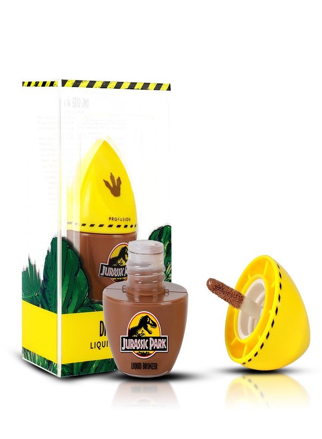 Profusion Cosmetics Jurassic Park Radiant Liquid Bronzer - Soft Matte Finish, Oil-Free Formula, Sheer to Medium Coverage, Infused with Vitamin A & E, Vegan and cruelty-free (DIG SITE #1) - Image 1