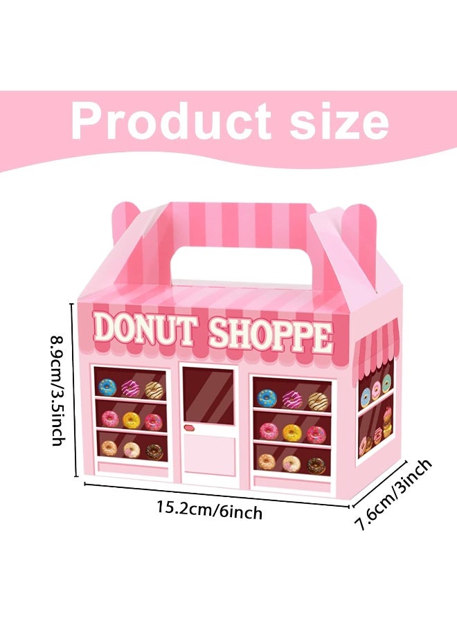 Tevxj 12 Pack Donut Party Favor Boxes Sweet Doughnut Candy Treat Boxes Thanks A Hole Bunch Candy Goodies Gift Boxes for Kids Birthday Baby Shower Party Decorations Supplies - Image 2