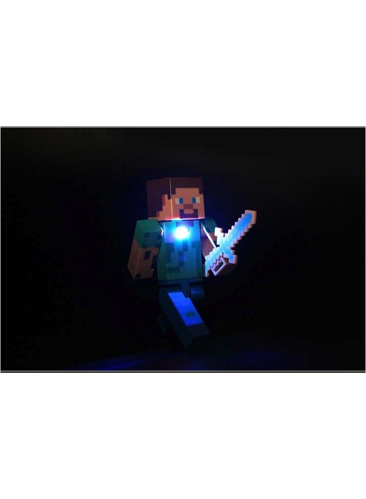 general Minecraft toys, luminous building blocks, sword picks, hand-made little dolls, gifts for family and friends - Image 2
