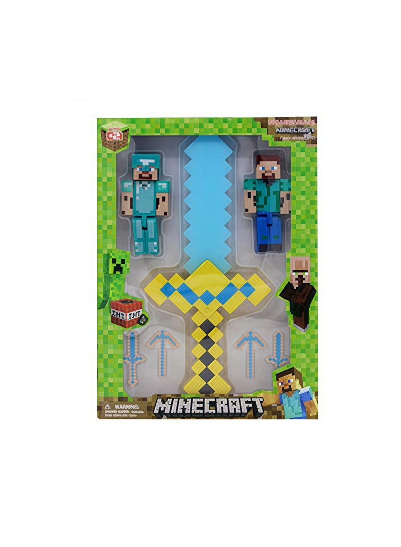 general Minecraft toys, luminous building blocks, sword picks, hand-made little dolls, gifts for family and friends - Image 1