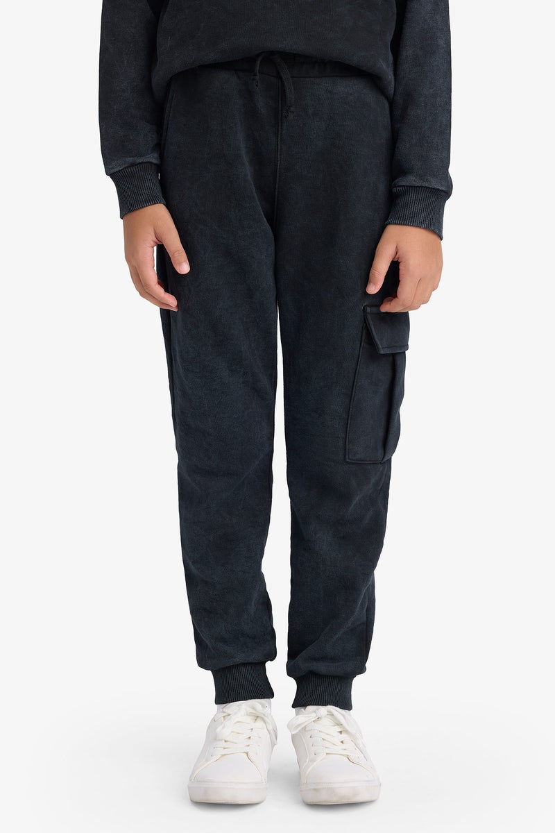 DeFacto Grey Boy Boy Printed Sweatshirt Sweatpants 2 Piece Set Casual - Image 4
