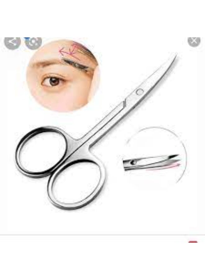 maya jewelry stainless steel eyebrow Scissors silver 1PC - Image 1