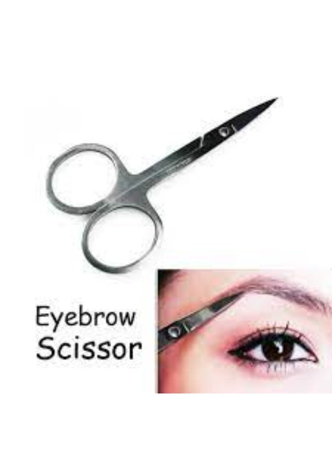 maya jewelry stainless steel eyebrow Scissors silver 1PC - Image 4