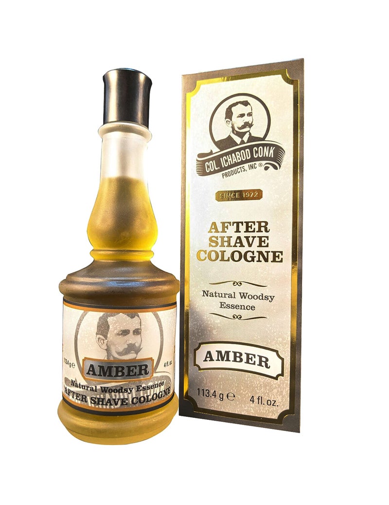 Colonel Conk Colonel Ichabod Conk Amber After Shave Cologne 4 Fl Oz Glass Bottle Aftershave