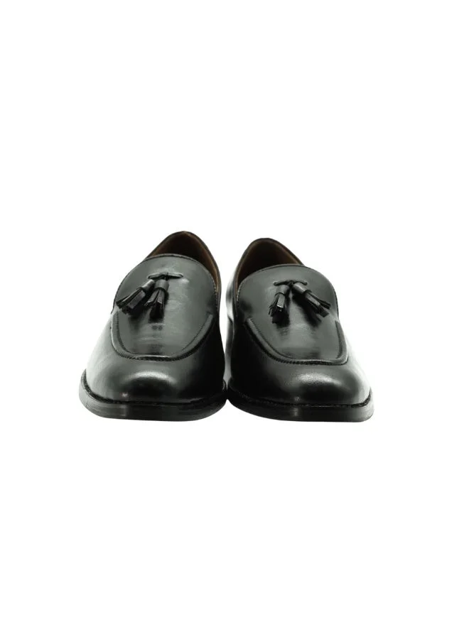 Brenvick  Brenvick Alberto Men's Black Classic Tassel Loafers - Premium Slip-On Leather Dress Shoes for Men | Best Price UAE
