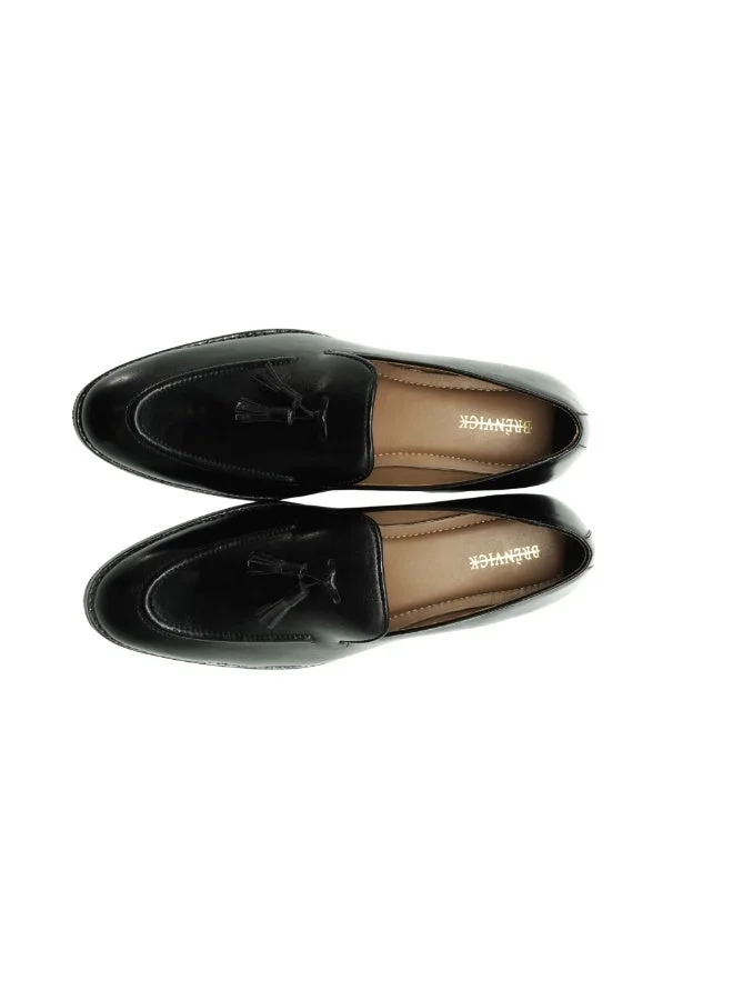 Brenvick  Brenvick Alberto Men's Black Classic Tassel Loafers - Premium Slip-On Leather Dress Shoes for Men | Best Price UAE