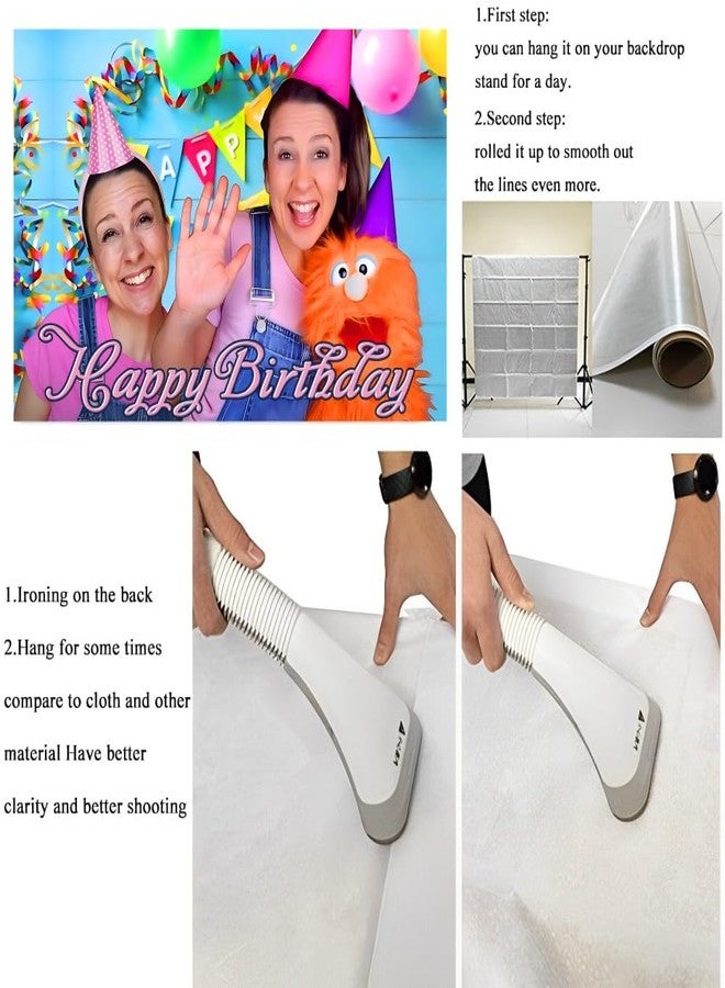 BNFUO Rachel Backdrop Birthday Decorations, Rachel Birthday Banner Backdrop for Kids Birthday Party Supplies (5x3ft) - Image 3