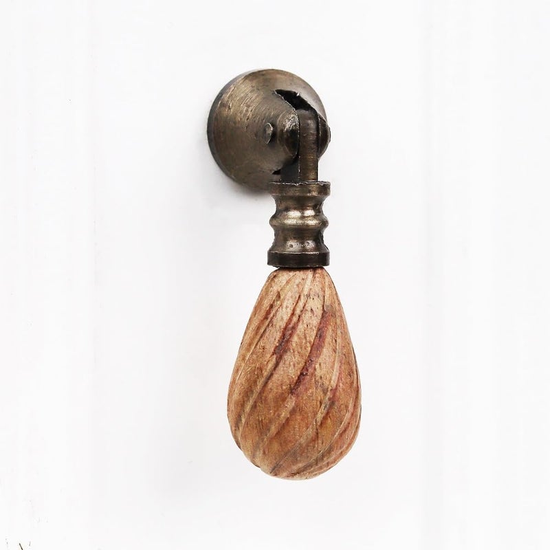 Indian-Shelf Indian Shelf 18 Pieces Wood Boho Drawer Knobs Unique Natural Wooden Drop Cabinet Knobs Decorative Knobs Pulls Kids Wardrobe Dresser Knobs 