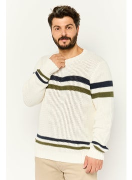 Harmont & Blaine Men Crew Neck Knitted Sweater, Multicolor  - Image 1