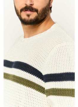 Harmont & Blaine Men Crew Neck Knitted Sweater, Multicolor  - Image 3