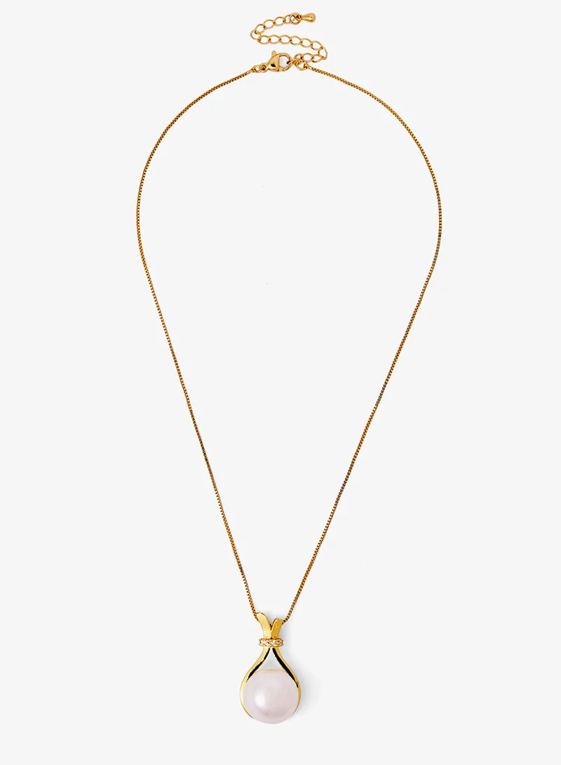ايلا Pearl Detail Necklace