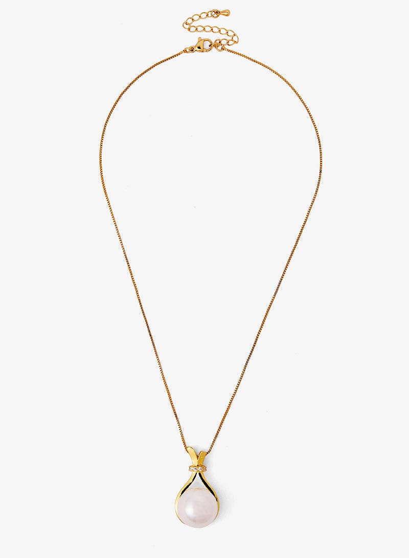 ايلا قلادة بتفاصيل لؤلؤ - Image 1