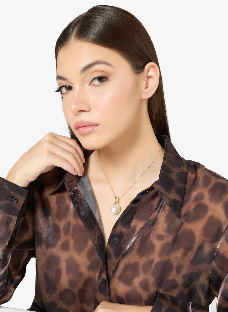 ايلا قلادة بتفاصيل لؤلؤ - Image 4