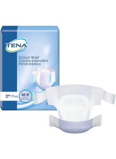 Tena TENA Stretch Plus Briefs, Incontinence, Disposable, Moderate Absorbency, Medium, 36 Count, 1 Pack 