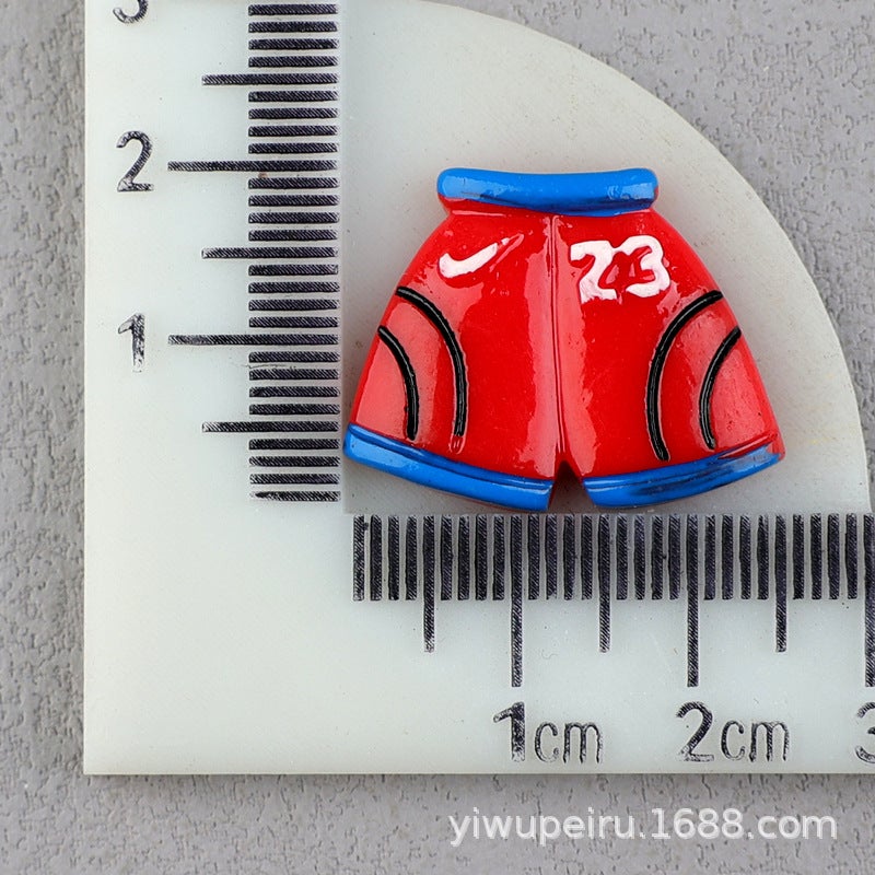 Generic Basketball Soccer Jersey Cap Resin DIY Accessories Ball Pants 