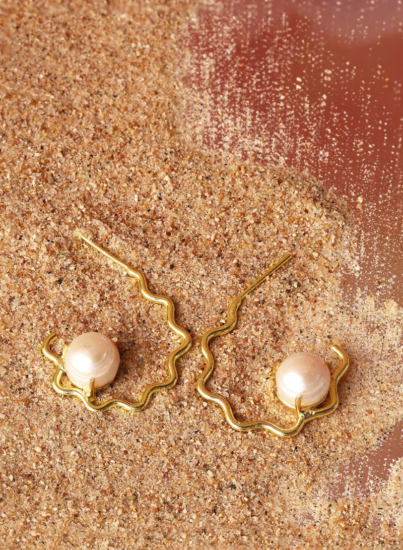 برياسي Contemporary Half Hoop Earrings