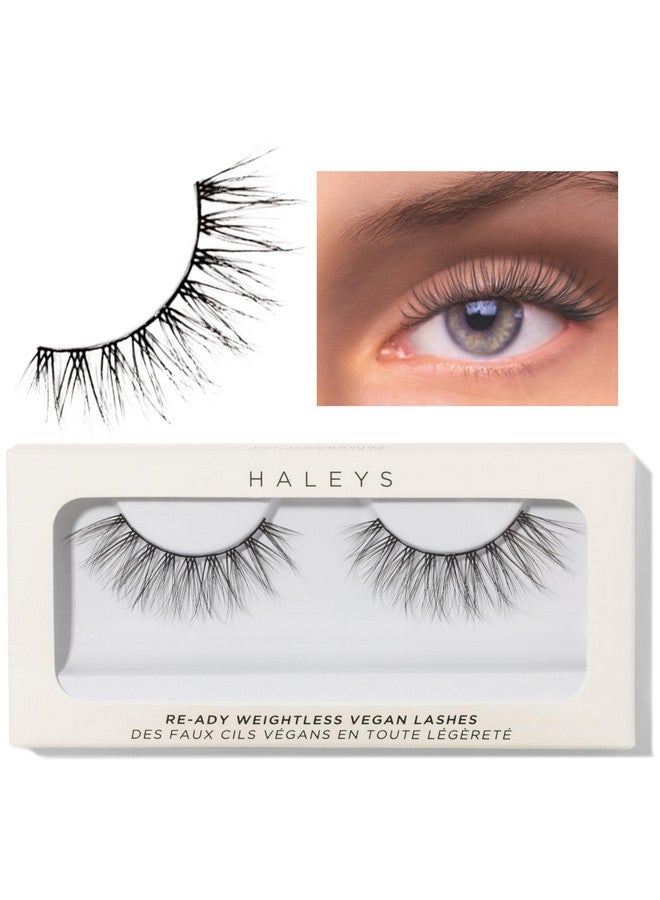 HALEYS Ready Weightless Vegan Lashes (Modernist) Lightweight & Comfortable Allday Wear Made With Synthetic Fiber Reusable Strips Easy To Apply Crueltyfree - Image 1