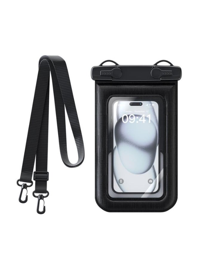 Golden Waterproof phone bag, IPX8 waterproof phone box for swimming, iPhone underwater phone box, with sponge floating to prevent sinking, equipped with double hook lanyard, more firm, suitable for all models（D012-3）  - Image 1