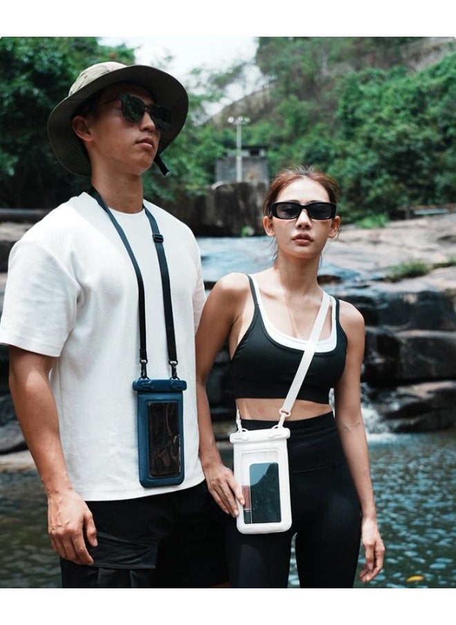 Golden Waterproof phone bag, IPX8 waterproof phone box for swimming, iPhone underwater phone box, with sponge floating to prevent sinking, equipped with double hook lanyard, more firm, suitable for all models（D012-3）  - Image 3