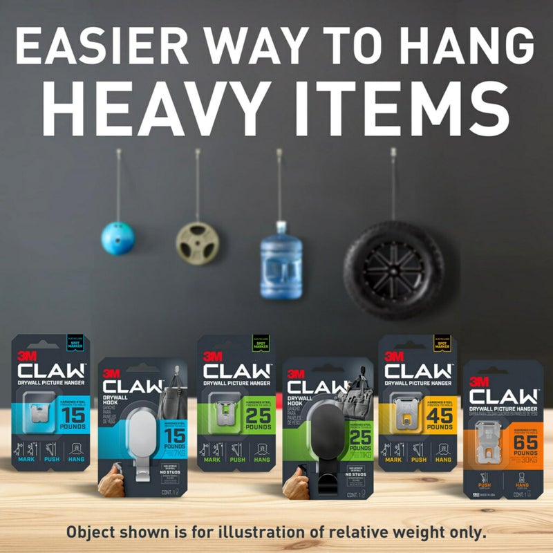 3M CLAW Strong Durable Drywall Picture Hanger (45 LB) - Image 5