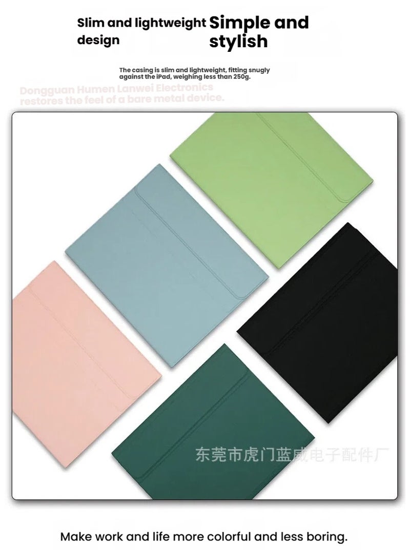 Genetic Touch-Sensitive Leather Case with Bluetooth Keyboard for Samsung Galaxy Tab S10 Ultra 12.4 / S10 FE+ - Image 2