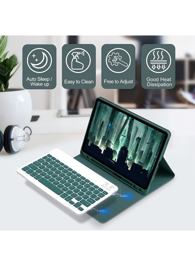 Genetic Touch-Sensitive Leather Case with Bluetooth Keyboard for Samsung Galaxy Tab S10 Ultra 12.4 / S10 FE+ - Image 4