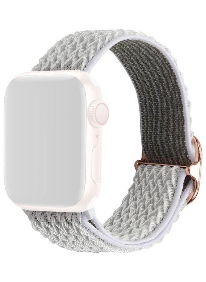 PROMASS - Wave Texture Nylon Replacement Watchbands For Apple Watch Series 1/2/3/4/5/6/7/SE 38-40-41mm Seashell - Image 1